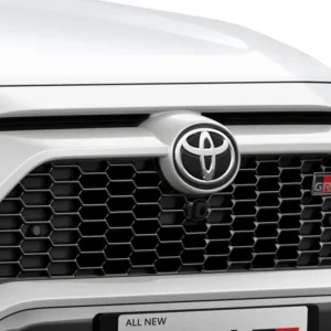 Bold Radiator Grille
Embedded with the GR emblem, the exclusive Bold Radiator Grille will elevate the outstanding driving experience with its rough yet discerning look.