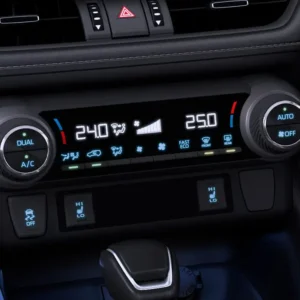 Dual AC with White Lighting Switches and Display
Control the air distribution system as you desire with the Dual AC equipped, along with White Lighting Switches and Display for powerful impression anywhere.