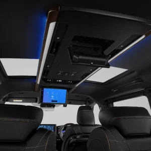 Experience High-End Lounge
Comes with Interior Lighting, Ceiling Storage, and 14" Rear Seat Entertainment to provide you with ease along the journey. (All Type)