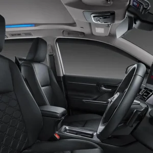 New Black Leather Seat (All Q HEV Type)
Enhanced convenience of the leather material embedded in every spacious seat.