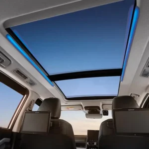 New Panoramic Retractable Roof (All Q HEV & All V HEV Type)
Relish every exquisite driving moment with the wider from of the Panoramic Roof and ignite the night with Illumination Lights (All Q HEV & All V Type) to grant you greater views.