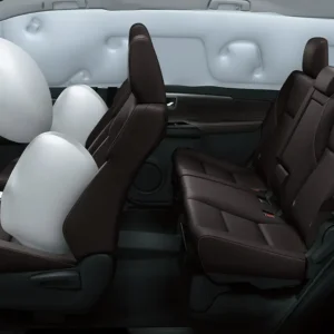 7 SRS Airbags (dual + knee + side + curtain shield airbags) (4x4 GR Sport) Ensure the safety by enduring impacts to minimize the chance of injury