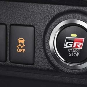 New GR Push Start Button Start engine button embedded with GR Emblem to begin your sporty adventures experience.  (GR Sport Type)